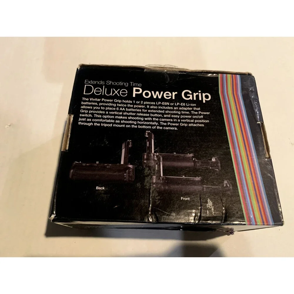 Vivitar Deluxe Power Grip for Canon 7D Mark II #VIV-PG-7DMII (SEE PHOTOS)